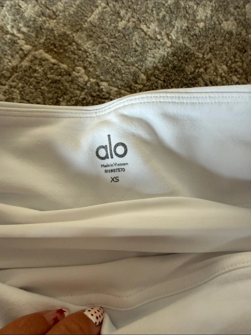 ALO Yoga White Athletic Skort
